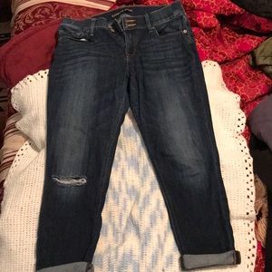 Express cropped legging mid rise jeans size 8R